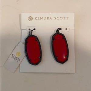 Kendra Scott Red Statement Earrings